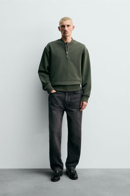 QUARTER-ZIP SWEATSHIRT