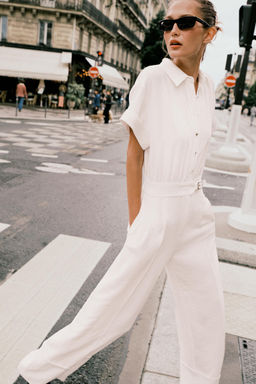 CREPE LONG JUMPSUIT - Zara фото 10