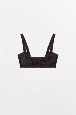 SILK BLEND BRALETTE WITH ELASTICATED HEMS - Zara фото 4