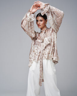 в стиле БОХО блузка из шифона - Sahar art lab фото 10