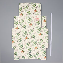 Коробка подарочная новогодняя складная двухсторонняя Чудо обязательно случится, 20?18?5 см