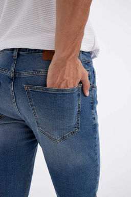 Pedro Slim Fit Джинсовые брюки узкого кроя с нормальной талией и узкими штанинами - Defacto фото 7