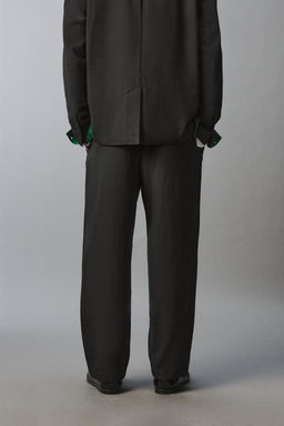 PANTAL?N TRAJE RELAXED FIT / Antracita oscuro - Zara фото 3