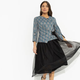 Костюм с юбкой из сетки на подкладе Больше чем стиль (2 в 1 green) - Charutti фото 7