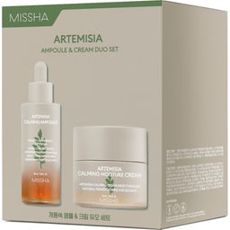 MISSHA Artemisia Calming Промосэт: Успокаивающий крем для чувствительной кожи Сыворотка для чувствительной кожи в подарок