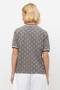 ЕВТ 3220/бежевый,ромбы-елочка фуфайка жен