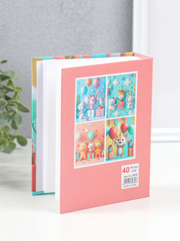 Фотоальбом на 100 фото 10×15 см «Лисёнок и шарики», 4.5×12.5×16.5 см