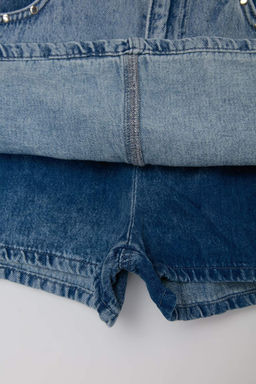 Limited Edition Mavi Trok Detayl? Denim Sort Etek TWOSS26SR00060 - Trendyolmilla фото 2