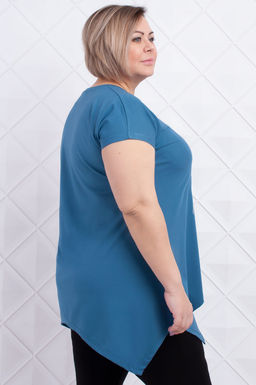 Арт. 3674 Футболка женская 46-56 (6 шт) Цвет:джинс - Калинка фото 3