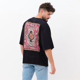 Футболка мужская KAFTAN Russian style, размер 54, чёрная