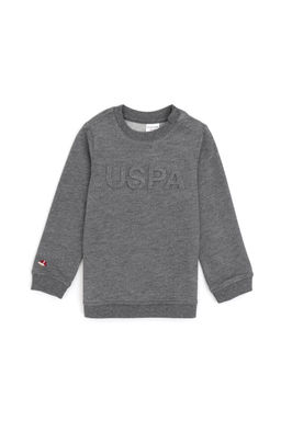 U. S. Polo Assn / Базовый свитшот для мальчика антрацитовый меланж