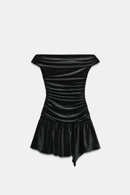 SPARKLY VELVET MINI DRESS - Zara фото 11