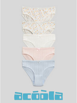 ACOOLA / Трусы детские для девочек в наборе из 5 шт. Zita разноцветный