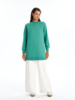 Bisiklet Yaka Kad?n Sweatshirt Tunik
