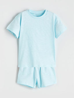 Bisiklet Yaka Erkek Bebek Ti??rt ve ?ort 2li