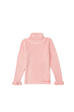 Пыльно-розовый свитер для девочки - U.s. polo assn фото 2