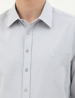 Рубашка Pierre Cardin Slim Fit серая