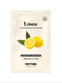 Total Solution Essential Sheet Mask Lemon - Маска тканевая для лица с экстрактом лимона, 23 гр