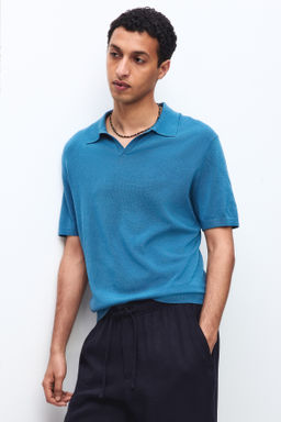 Polo en mezcla de seda Regular Fit - H&m фото 7