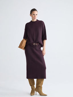 Dik Yaka Kad?n Triko Kazak