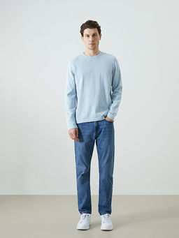 Bisiklet Yaka Erkek Triko Kazak