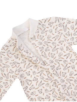 Комбинезон ясельный молочный принт счет