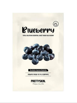 Total Solution Essential Sheet Mask Blueberry - Тканевая маска с экстрактом черники, 23 гр