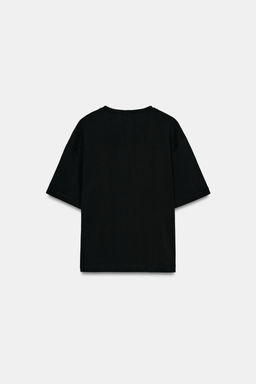 CAMISETA HEAVY COTTON APLIQUE / Negro - Zara фото 7
