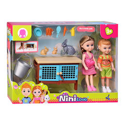 Кукла с аксессуарами "Rabbit care" в коробке