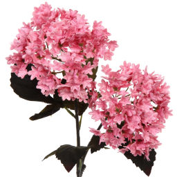 Искусственные цветы "FLOWERS MAGIC" 65см Гортензии 2 цветка розовые