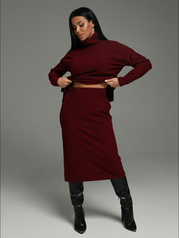 Кортни костюм с юбкой женский (черный) - Lovetex фото 47