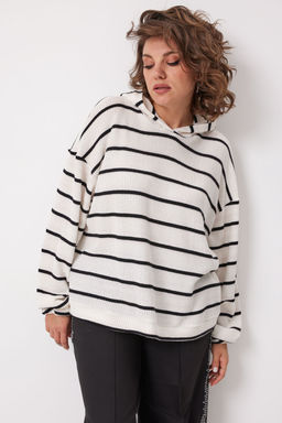 Худи BegiModa 4137 Чёрно-белый