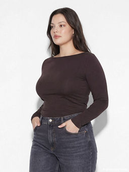 Kay?k Yaka B?zg?l? Kad?n Body