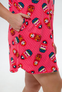 Туника женская Социал матрешка на красном - Амадэль фото 7