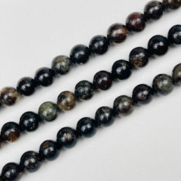 Бусины для украшений из камня Биотит (48 бусин)