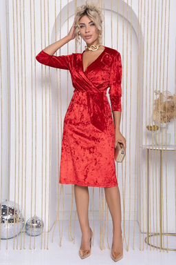 Платье Зимняя роза (красное) П12192-35 - Lt collection фото 3