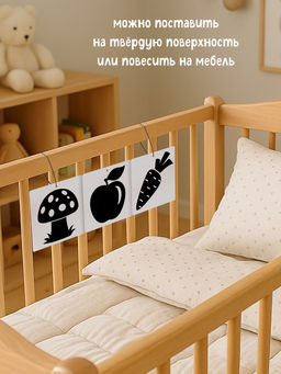 Книжки - гармошки картонные детские «Смотри, малыш!», набор 6 шт.