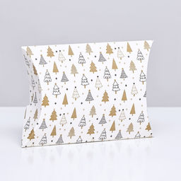 Цена за 10 шт. Коробка складная Зимний лес 15 х 11 х 3 см