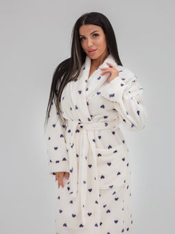 Халат женский арт. Х-63 Велсофт Сердце - Милана фото 2