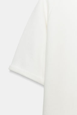 SUDADERA MANGA CORTA / Blanco roto - Zara фото 8
