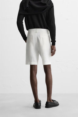 100% LINEN BERMUDA SHORTS - Zara фото 13