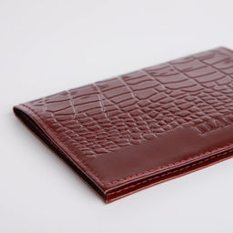 Обложка для паспорта, красный-бордовая