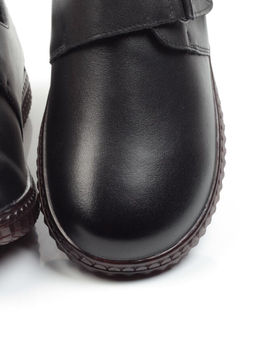 5909 BLACK Полуботинки женские (натуральная кожа)