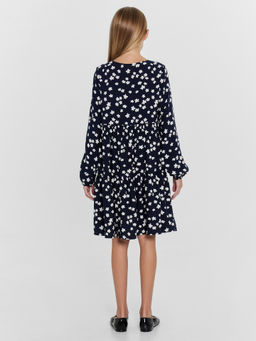 Платье для девочек темно-синее в цветочки - Mark formelle фото 3