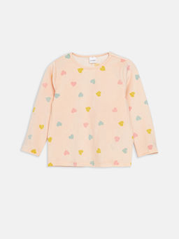 Bisiklet Yaka K?z ?ocuk Pijama ?st