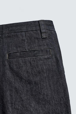 RELAXED FIT DENIM CHINO TROUSERS - Zara фото 11