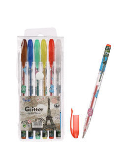 Набор гелевых ручек, 6 цветов, металлик, с блёстками, в блистере - Simaland фото 12