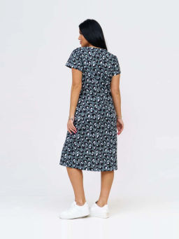 Платье женское, цвет зеленый белый черный