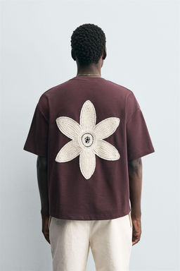 FLORAL EMBROIDERED T-SHIRT - Zara фото 3