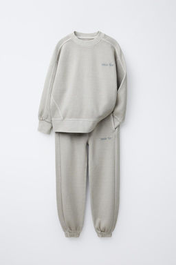 INTERLOCK SWEATSHIRT AND JOGGER TROUSERS SET - Zara фото 3